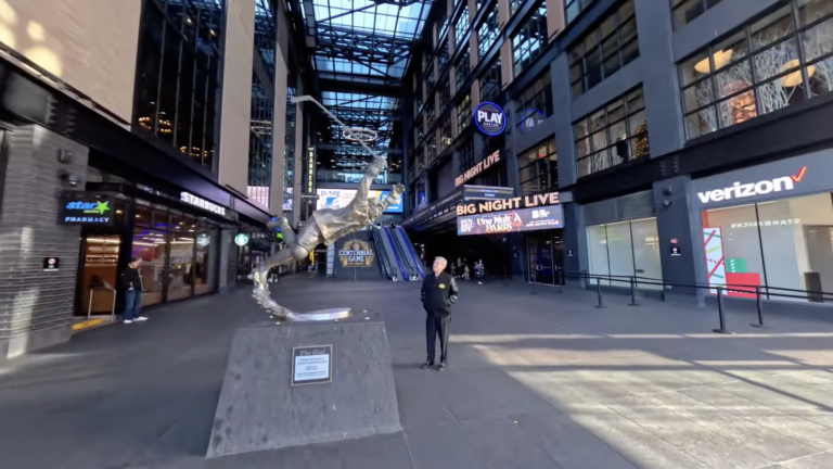 Bobby Orr is featured at the start of the drone video.